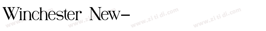 Winchester New字体转换